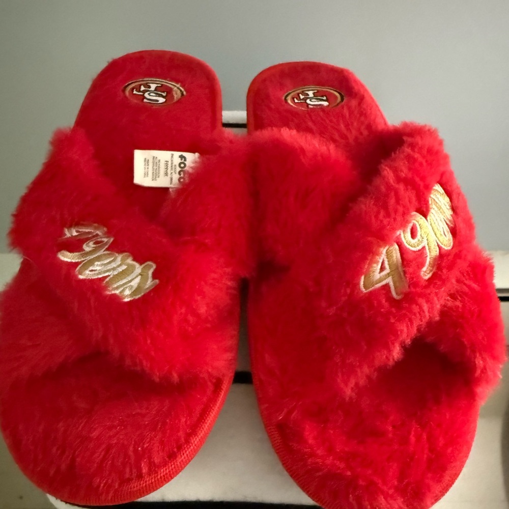 Cozy Red Fuzzy Slippers